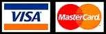We Gladly accept Visa and Mastercard 